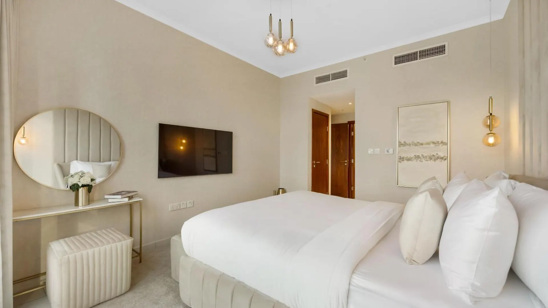 Durrani Homes - Modern Living 3Br With Burj Khalifa And Fountain View - Third Room Without Partition Dubai Apartment