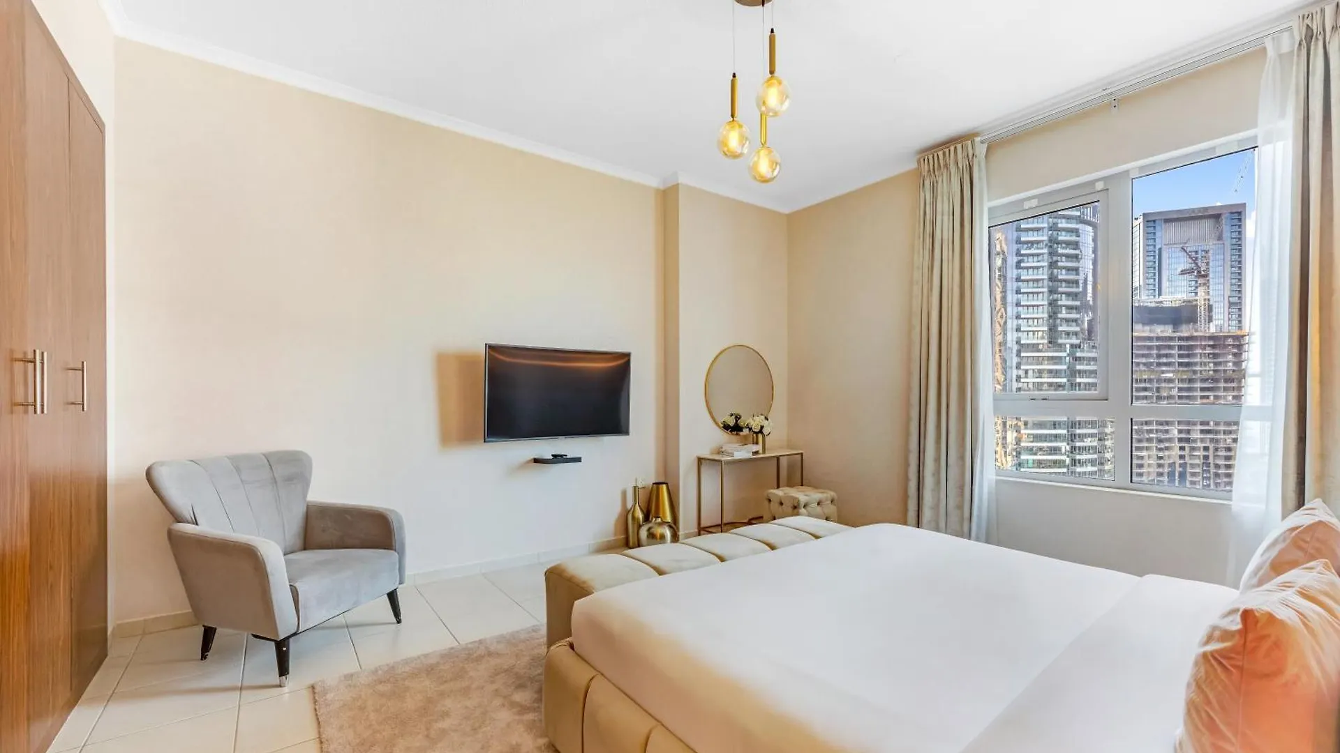 Durrani Homes - Modern Living 3Br With Burj Khalifa And Fountain View - Third Room Without Partition Dubaj Spojené arabské emiráty