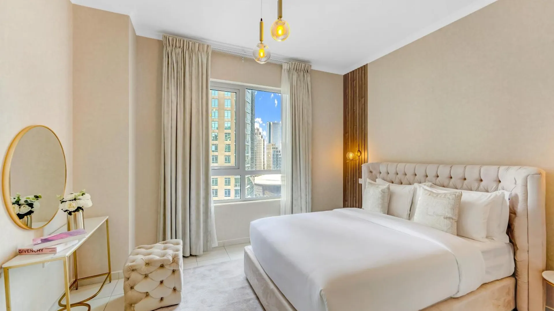 Durrani Homes - Modern Living 3Br With Burj Khalifa And Fountain View - Third Room Without Partition Dubai