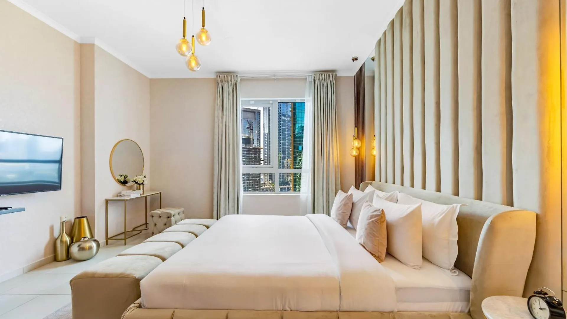 Durrani Homes - Modern Living 3Br With Burj Khalifa And Fountain View - Third Room Without Partition Dubai