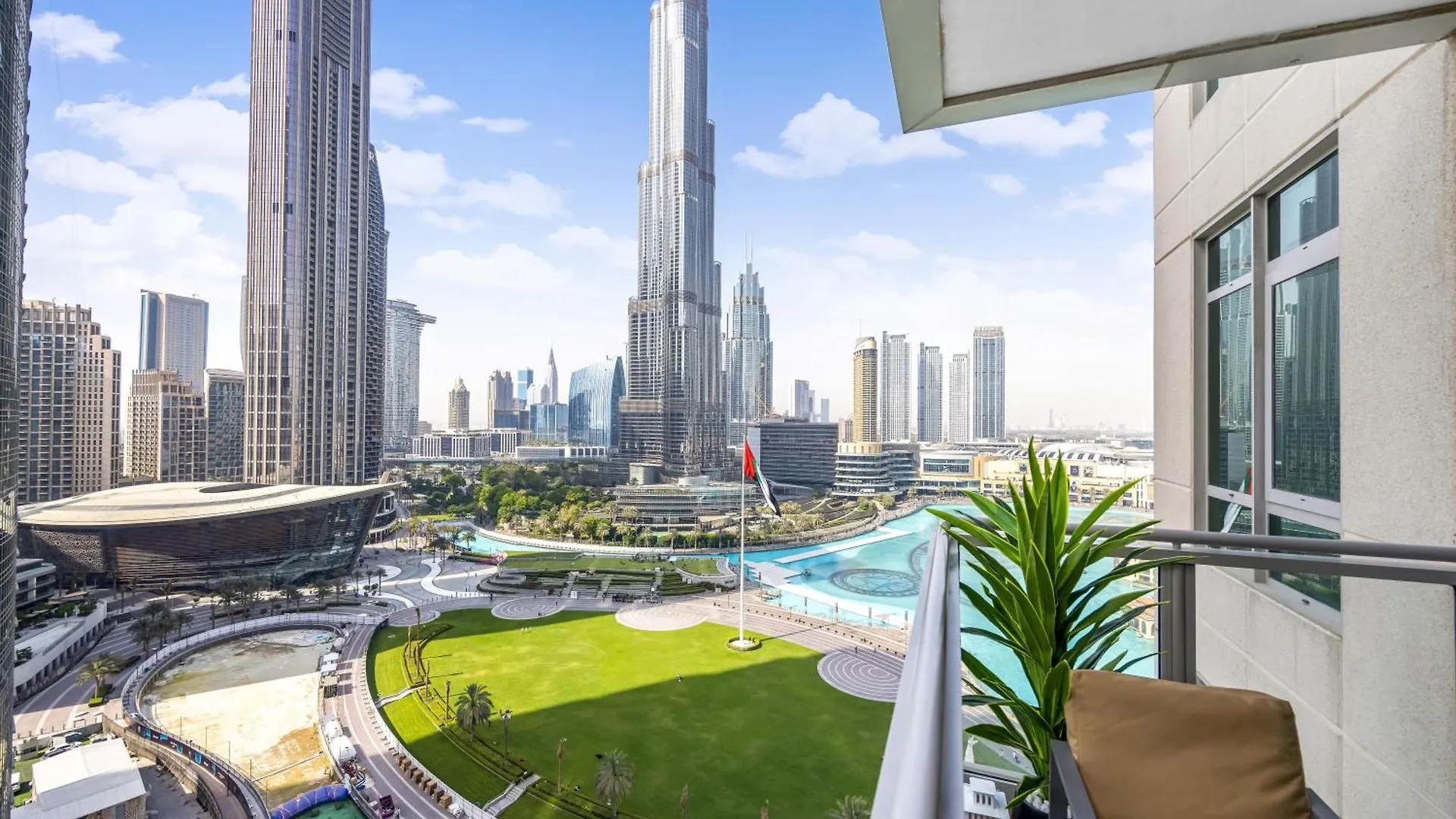 Durrani Homes - Modern Living 3Br With Burj Khalifa And Fountain View - Third Room Without Partition Dubai